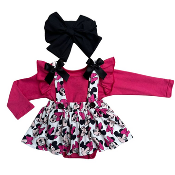 MAMELUCO-FALDA CON TIRAS SET X 3 PARA BB