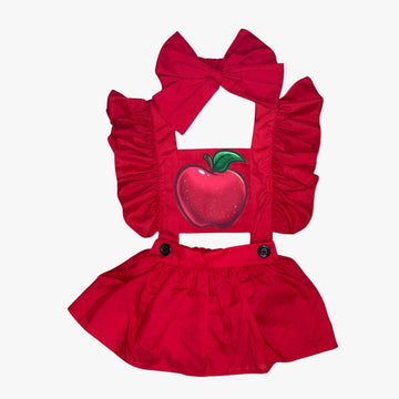 FALDA UNICOLOR ROJO COMPLETO