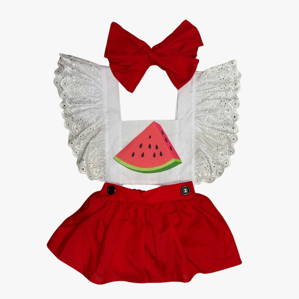 FALDA UNICOLOR ROJO